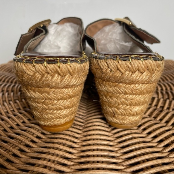 Andre Assous crossed straps Espadrilles wedges sandals size eu 38 usa 7.5 - Picture 8 of 15